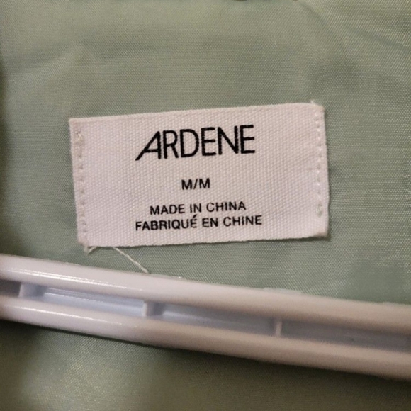 Green, Medium-sized, Ardene, Short Hooded Puffer Jacket - Picture 3 of 8